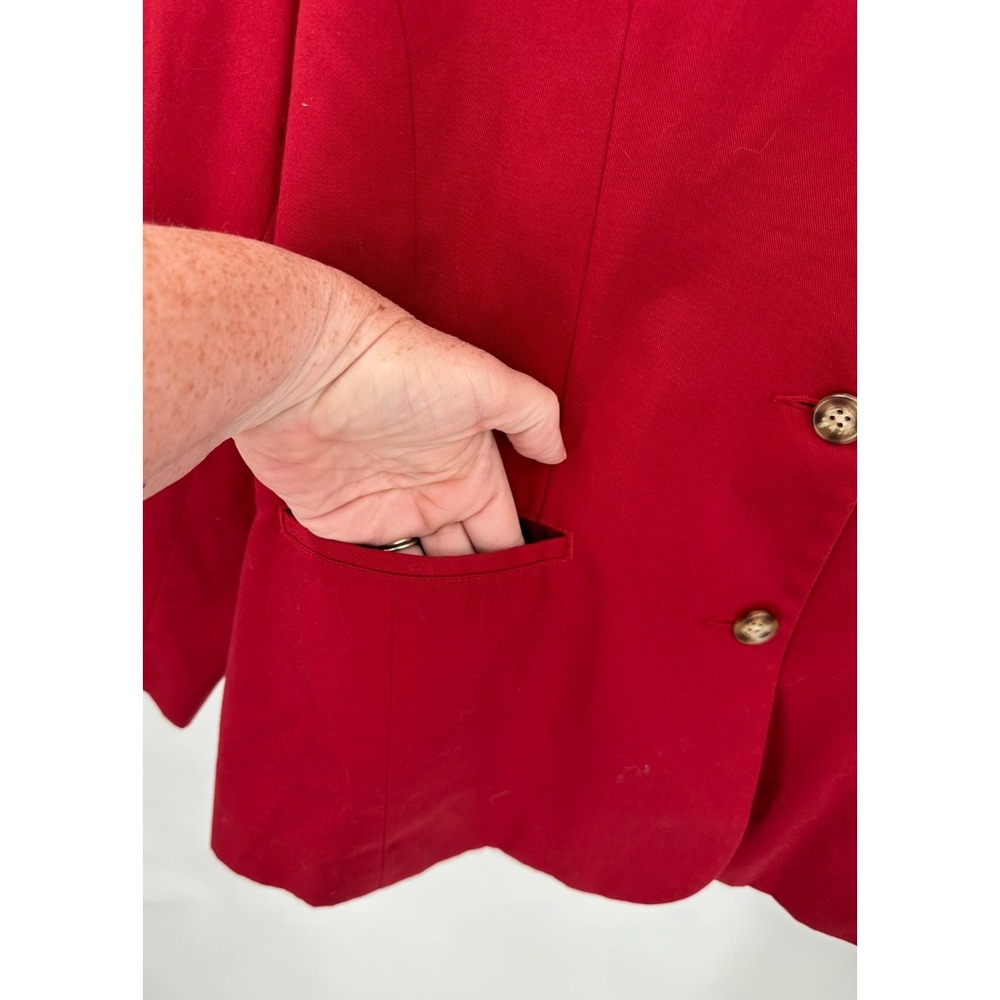 Vintage LL Bean Blazer Womens Minimalist Career Office Work Simple Staple 14 R - Picture 8 of 8